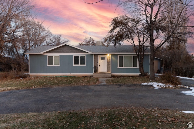 1052 N 2500 W, Vernal, UT 84078 - ranch-style house with roof with shingles and asphalt driveway