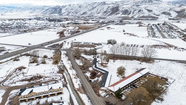 1180 S Cove View Rd, Richfield, UT 84701 - snowy aerial view featuring a mountain view