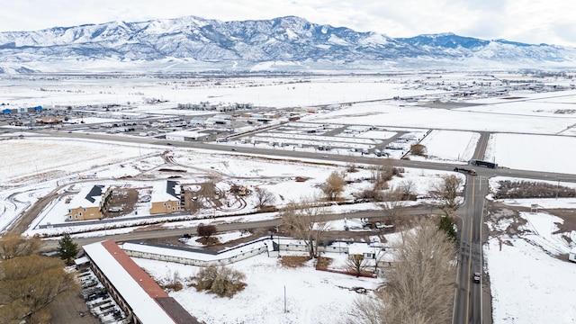 1180 S Cove View Rd, Richfield, UT 84701 - snowy aerial view with a mountain view