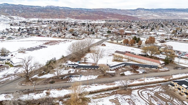 1180 S Cove View Rd, Richfield, UT 84701 - snowy aerial view with a mountain view
