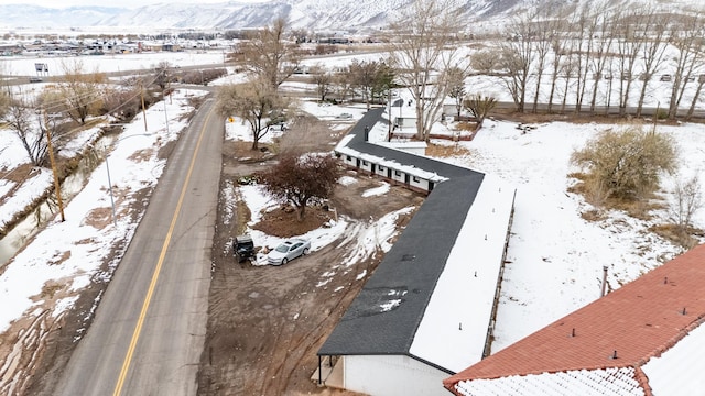 1180 S Cove View Rd, Richfield, UT 84701 - snowy aerial view featuring a mountain view