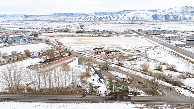1180 S Cove View Rd, Richfield, UT 84701 - snowy aerial view featuring a mountain view