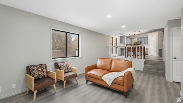 1583 E 1500 N, Logan, UT 84341 - sitting room with light hardwood / wood-style floors