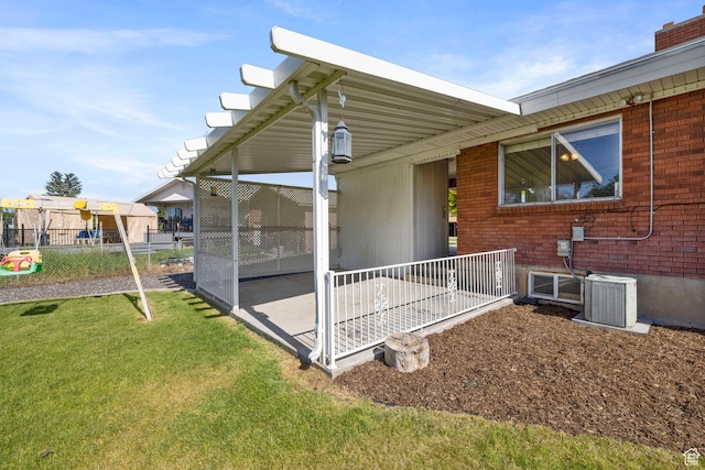 173 W 850 S, Orem, UT 84058 - view of property exterior with brick siding, central air condition unit, and a chimney