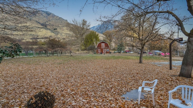 120 N 1400 E, Pleasant Grove, UT 84062 - view of yard featuring a mountain view and an outdoor structure