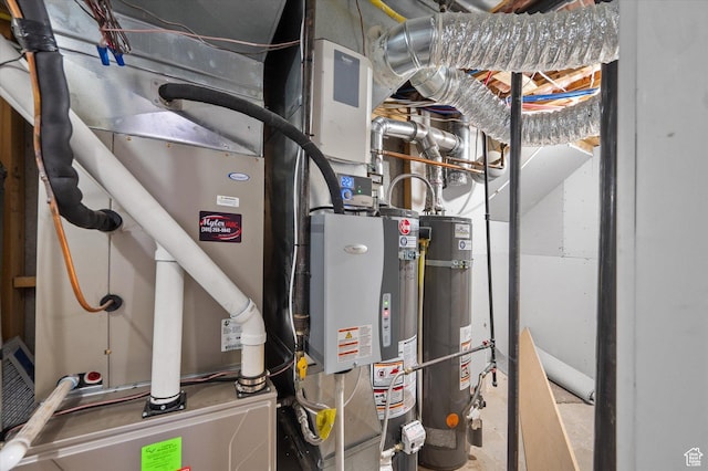 4487 W Tee Box Dr, South Jordan, UT 84009 - utility room with secured water heater