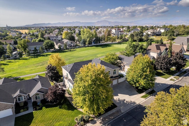4487 W Tee Box Dr, South Jordan, UT 84009 - aerial view of residential area featuring a mountain backdrop
