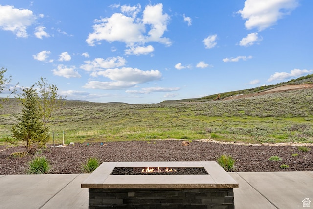 5758 Cobalt Cir Unit 12, Park City, UT 84098 - view of yard featuring a fire pit and a patio area