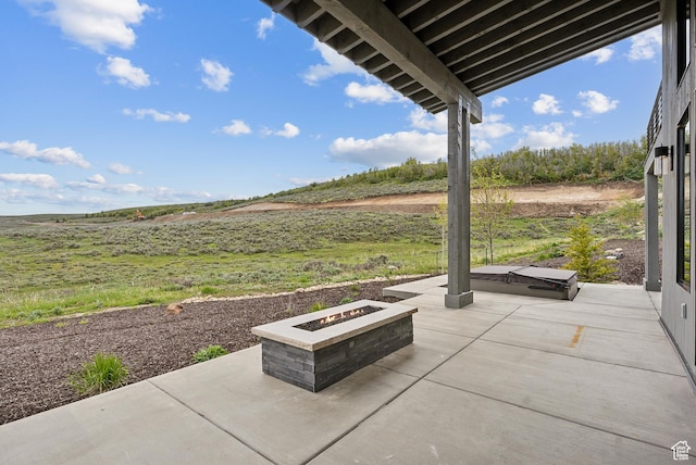 5758 Cobalt Cir Unit 12, Park City, UT 84098 - view of patio featuring an outdoor fire pit