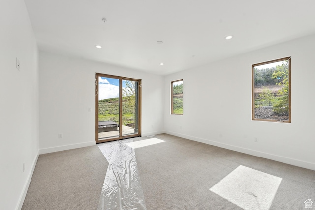 5758 Cobalt Cir Unit 12, Park City, UT 84098 - empty room featuring carpet flooring, baseboards, and recessed lighting