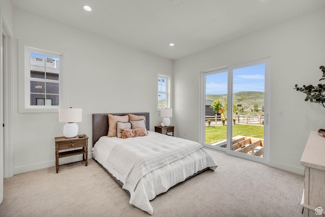 1333 Sage Way Unit 45, Francis, UT 84036 - carpeted bedroom featuring access to outside and a mountain view