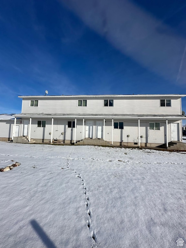 555 N 9th St, Montpelier, ID 83254 - view of snow covered property