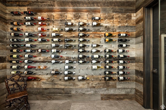 2848 W Deer Pointe Dr, Park City, UT 84060 - wine area with wooden walls