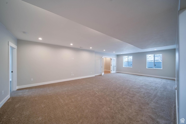 1436 E Parker Ln Unit 426, Lake Point, UT 84074 - below grade area featuring recessed lighting, carpet floors, and baseboards