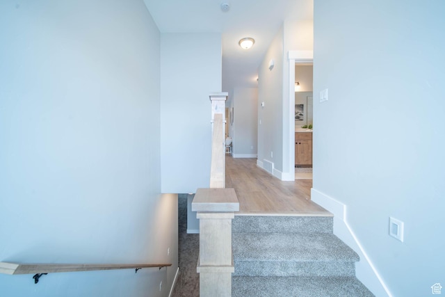 1436 E Parker Ln Unit 426, Lake Point, UT 84074 - stairway with baseboards and carpet