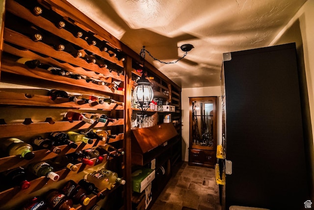 view of wine area