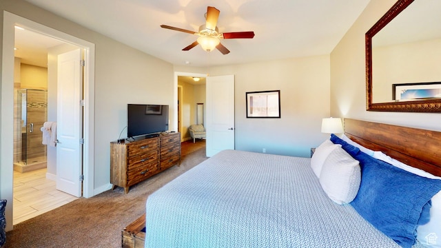 668 W 0470 N, Moab, UT 84532 - bedroom with light carpet and ceiling fan