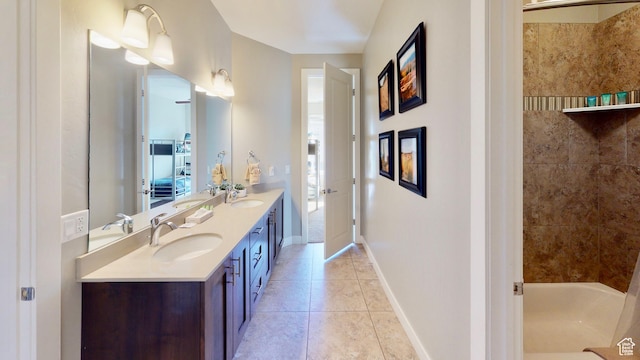 668 W 0470 N, Moab, UT 84532 - bathroom featuring tile patterned floors and vanity