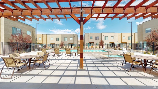 668 W 0470 N, Moab, UT 84532 - view of patio / terrace with a pergola and a community pool