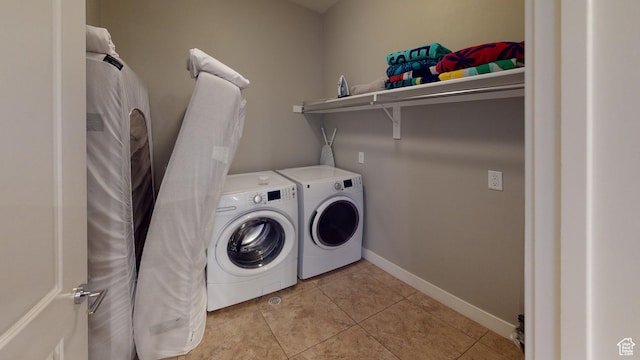 668 W 0470 N, Moab, UT 84532 - laundry area with light tile patterned floors and washing machine and clothes dryer