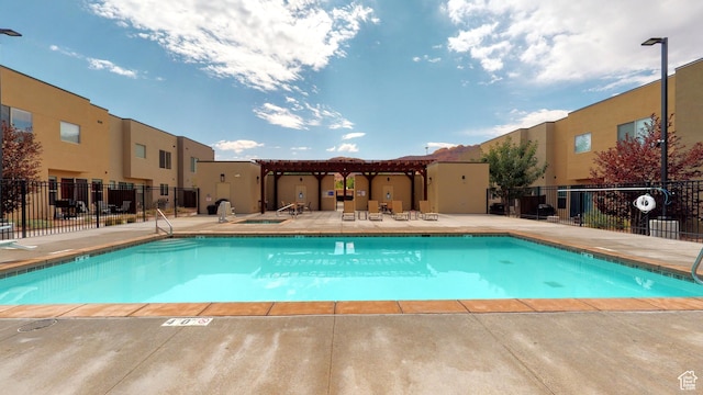 668 W 0470 N, Moab, UT 84532 - view of pool featuring a pergola and a patio