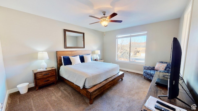 668 W 0470 N, Moab, UT 84532 - bedroom with ceiling fan and carpet floors
