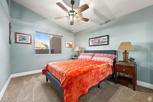 2461 W 1050 N, Hurricane, UT 84737 - carpeted bedroom featuring ceiling fan and lofted ceiling