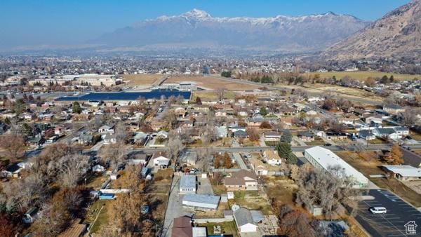 758 E 3rd St S, Ogden, UT 84404 - aerial view of property's location with a mountain backdrop