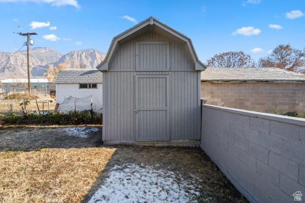 758 E 3rd St S, Ogden, UT 84404 - view of shed with a mountain view