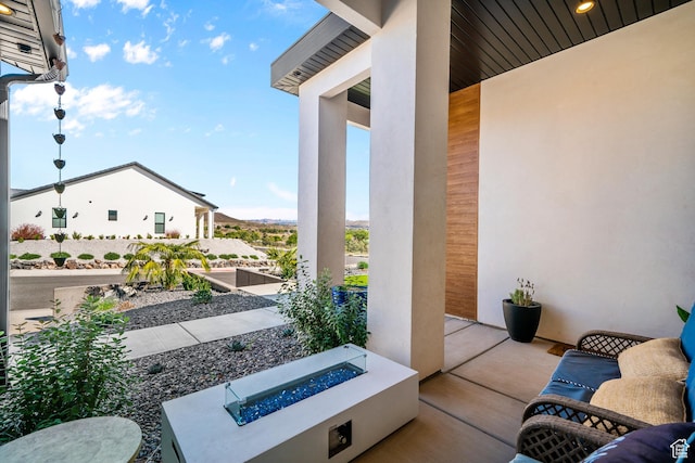 1823 W 180 N Street N, Hurricane, UT 84737 - view of patio / terrace featuring a fire pit