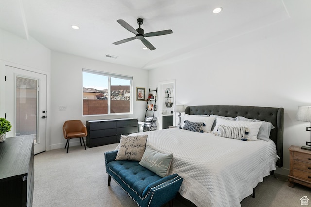 1823 W 180 N Street N, Hurricane, UT 84737 - bedroom featuring light carpet and ceiling fan