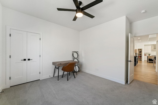 1823 W 180 N Street N, Hurricane, UT 84737 - interior space featuring ceiling fan and light colored carpet