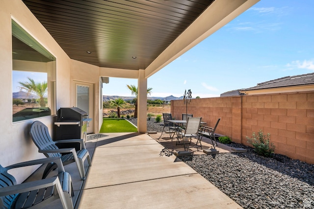 1823 W 180 N Street N, Hurricane, UT 84737 - view of patio featuring area for grilling and a mountain view