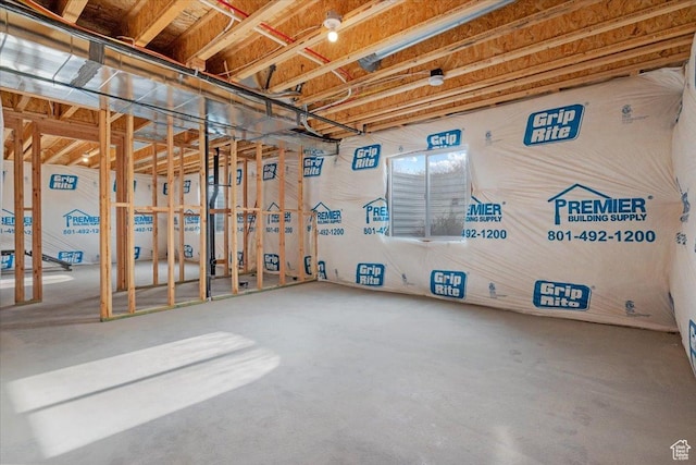 view of basement