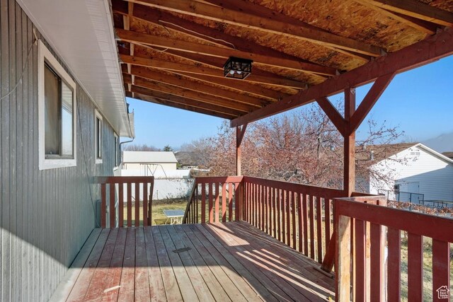 12875 S Aspen Cir, Riverton, UT 84065 - view of wooden terrace
