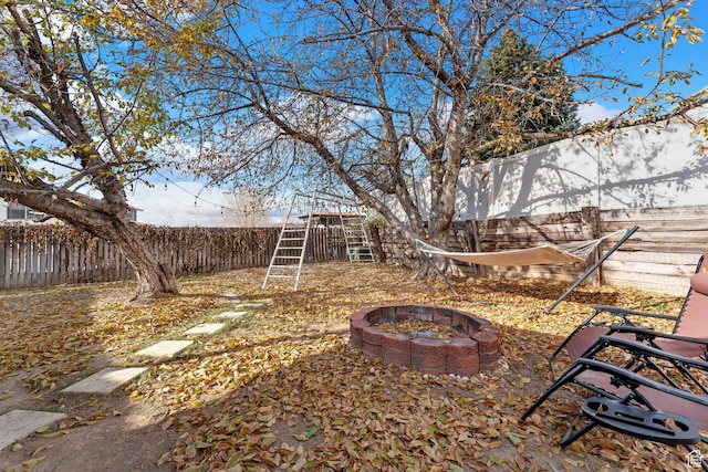 837 E 930 N, Pleasant Grove, UT 84062 - view of yard featuring a fire pit