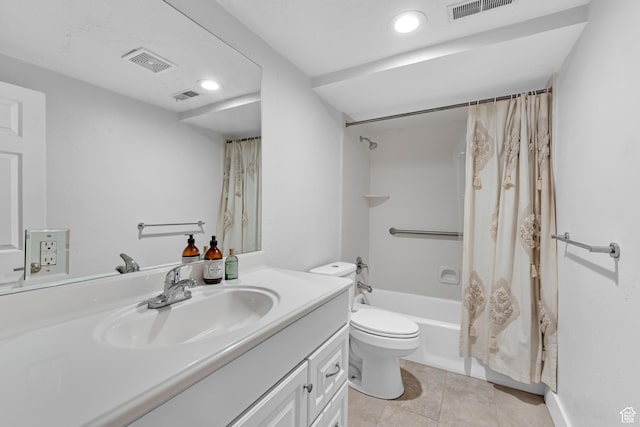 837 E 930 N, Pleasant Grove, UT 84062 - full bathroom featuring tile patterned flooring, shower / bath combination with curtain, toilet, and vanity
