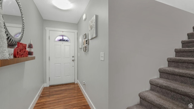 822 N 1120 E, Spanish Fork, UT 84660 - doorway featuring stairs and wood finished floors