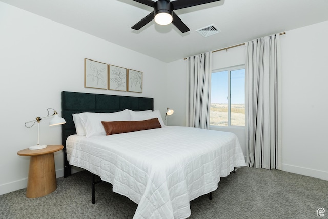 470 Lotus Dr Unit 149, Fish Haven, ID 83287 - bedroom with carpet floors, baseboards, and a ceiling fan