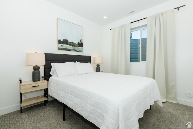 470 Lotus Dr Unit 149, Fish Haven, ID 83287 - bedroom with carpet flooring, baseboards, and recessed lighting