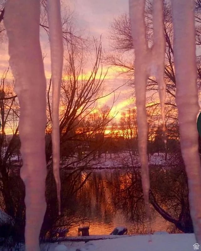 view of nature at dusk
