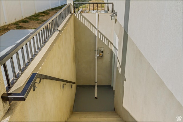 view of staircase