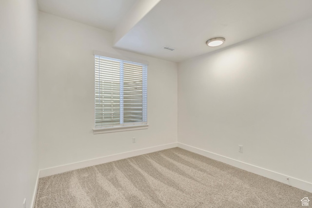 view of carpeted empty room