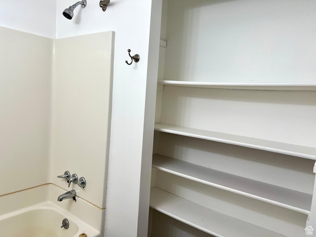 bathroom with shower / bath combination
