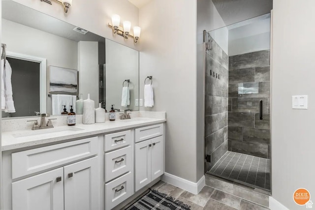 355 N 2020 W, Hurricane, UT 84737 - bathroom with vanity and an enclosed shower
