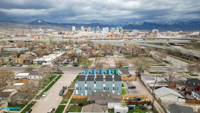 909 W Euclid Ave Unit 4, Salt Lake City, UT 84104 - drone / aerial view with a mountain view
