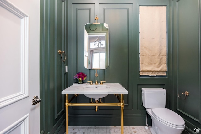 1515 E Bluff Point Dr, Draper, UT 84020 - bathroom with tile patterned floors and toilet