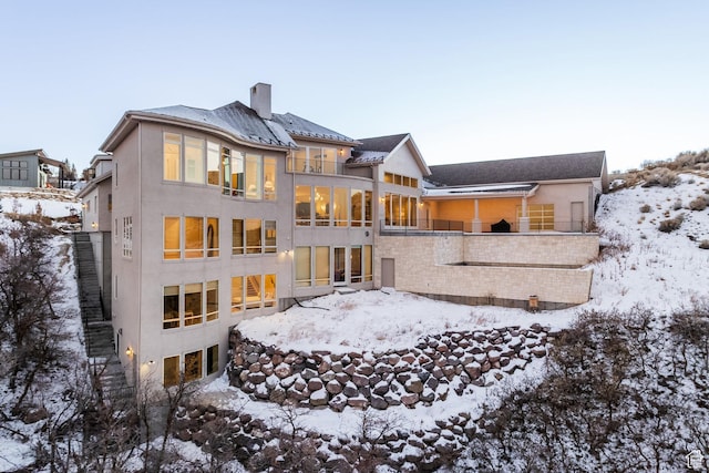 1515 E Bluff Point Dr, Draper, UT 84020 - view of snow covered property