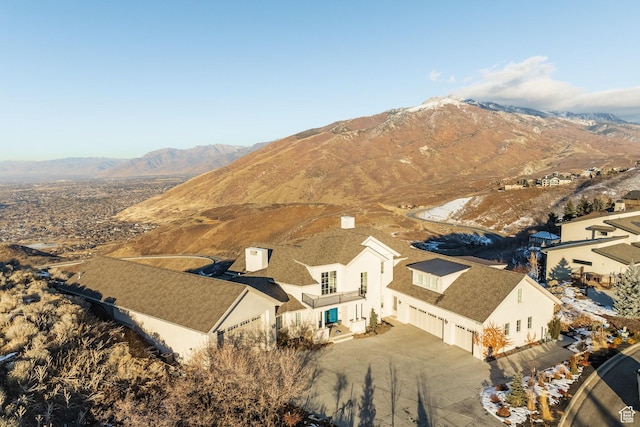 1515 E Bluff Point Dr, Draper, UT 84020 - drone / aerial view with a mountain view