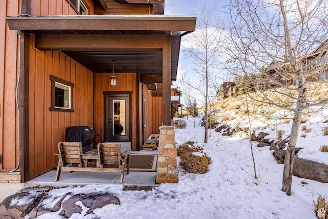 1773 E Longview Dr, Hideout, UT 84036 - view of snow covered property entrance